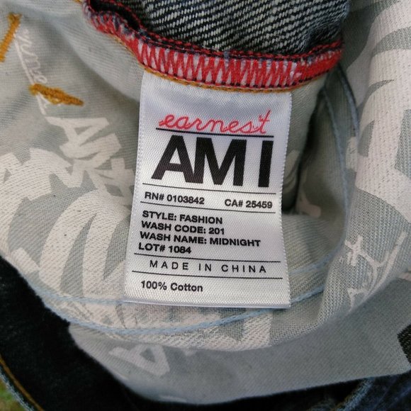 Earnest AM I Fashion Relaxed Straight Leg Womens Jeans Waist 30"  L - Picture 3 of 9